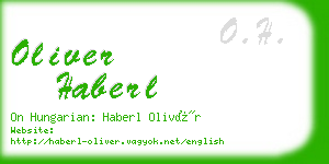 oliver haberl business card